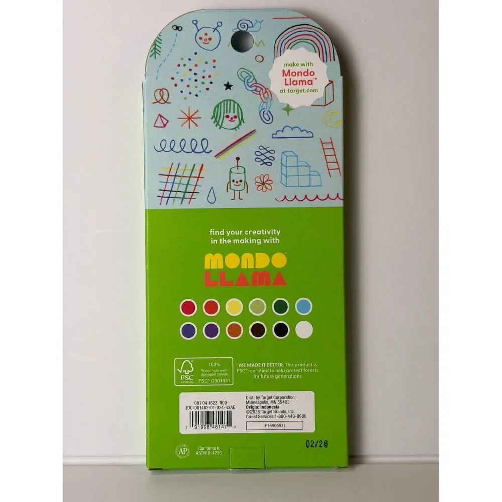 Mondo Llama Markers, Colored Pencil, Crayons Bundle